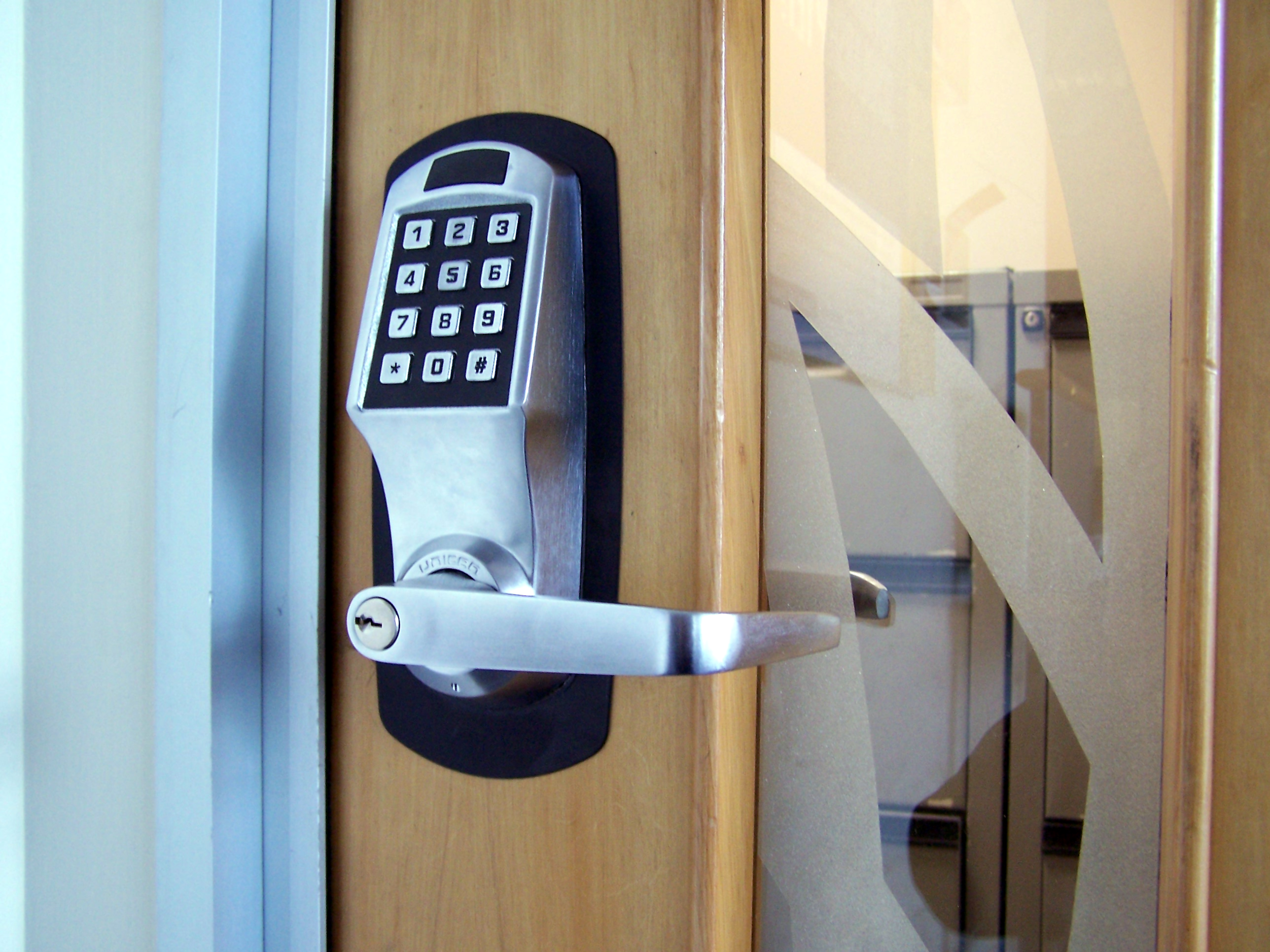 Automated door hot sale lock