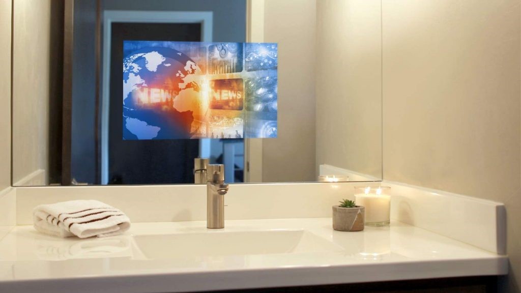 Make Your Bathroom a Luxury Experience by Adding a Mirror TV Behind Our
